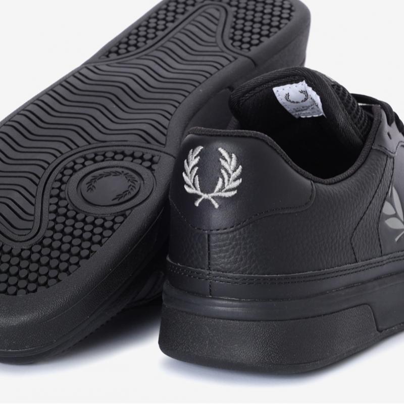 Fred Perry Men S Sneaker Textured Leather Brandy B300 Sfpm2336318 529