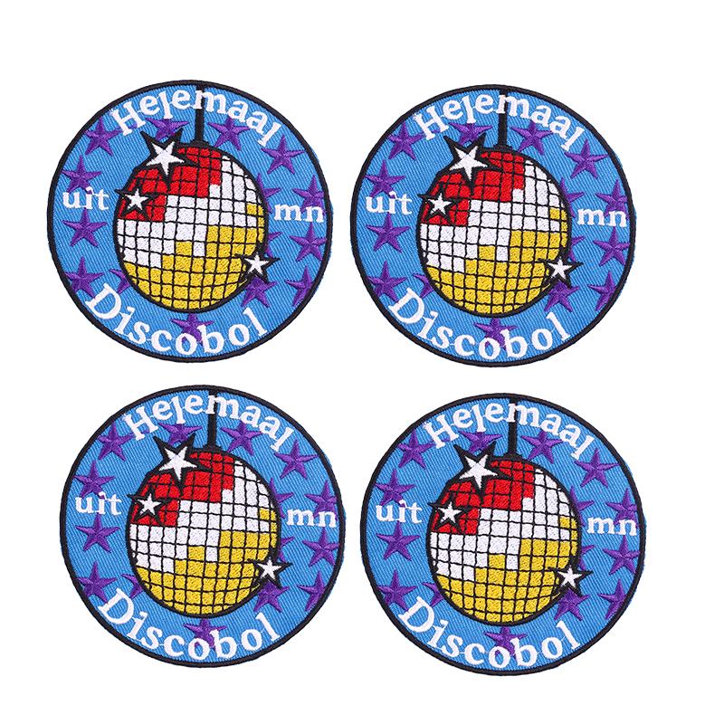 10pcs /Lots Netherland Carnival Patch Netherland Oeteldonk Emblem Full Embroidered Patches Iron On Patches For Clothing Sew Diy 