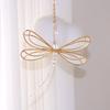 Metal Dragonfly Sun Catcher Pendant Window Home Decoration Elf Wings Crystal Crafts Car Pendant Housewarming Gifts