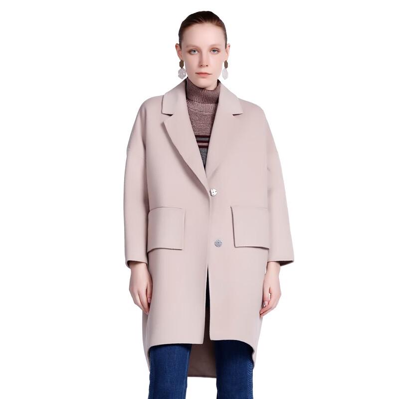 Anlom Women's Double-Sided Wool Blend Mid-Length Coat