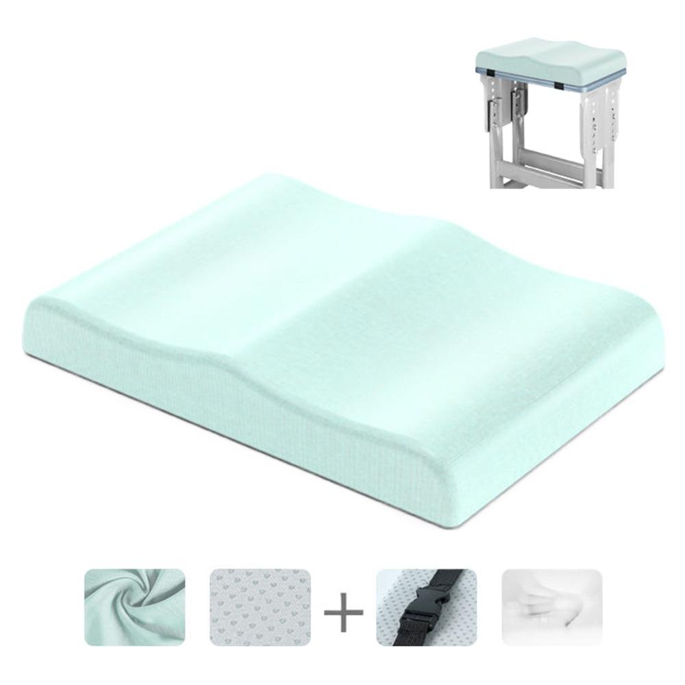 

Подушка для автокресла с эффектом памяти Эргономичные подушки для офисного сиденья Подушка для стула для долгого сидения Сидячий 34*24*5cm светло-зеленый