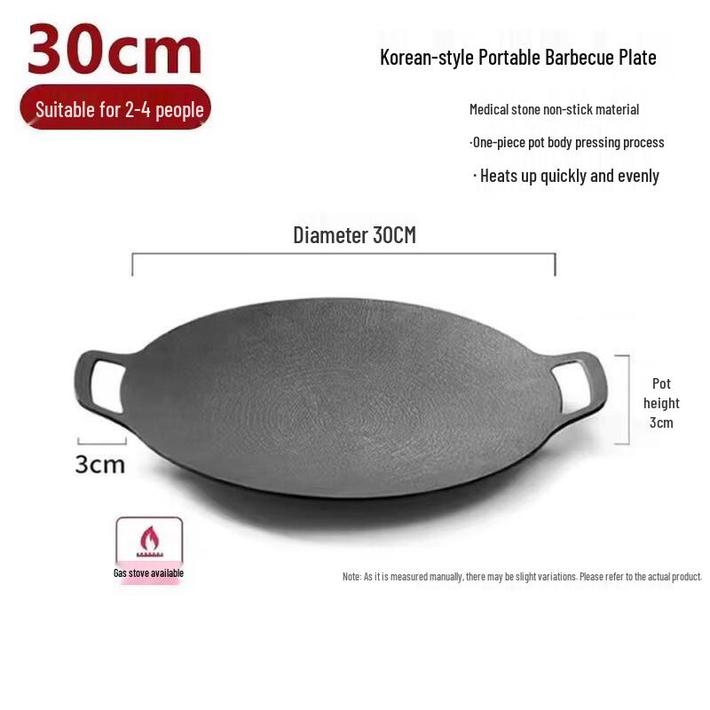 32cm Non-stick Aluminum Alloy Grill & Teppanyaki Pan