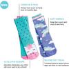 Totes Girls Boys Kids Cozy Warm Soft Toddler Child Slipper Sock with Non-Slip Grips and Fun Cute Dino/Unicorn Design, 2 Pack