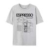 Plus Size Women Tshirt Vintage Moka Pot Diagram T Shirt Espresso Yourself Print T-Shirts Barista Shirt Unisex Loose Graphic Tees