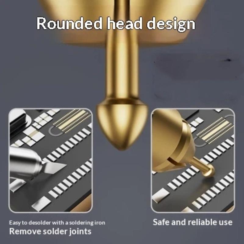 1Set M24 Tin Drag Needle Set Red Copper Fpc Connector Reballing Solder Bar For Phone Pcb Motherboard Ic Chip Weld Repair Tools