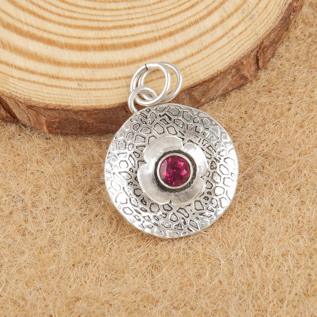 Pink Tourmaline Gemstone Jewelry, 925 Sterling Silver Pendant, Handmade Gorgeous Jewelry, Designer Pendant Gift For Women