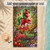 Unicorn Theme Soft Beach Towel Personalized Custom Name Text Towel Portable for Beach Pool Travel