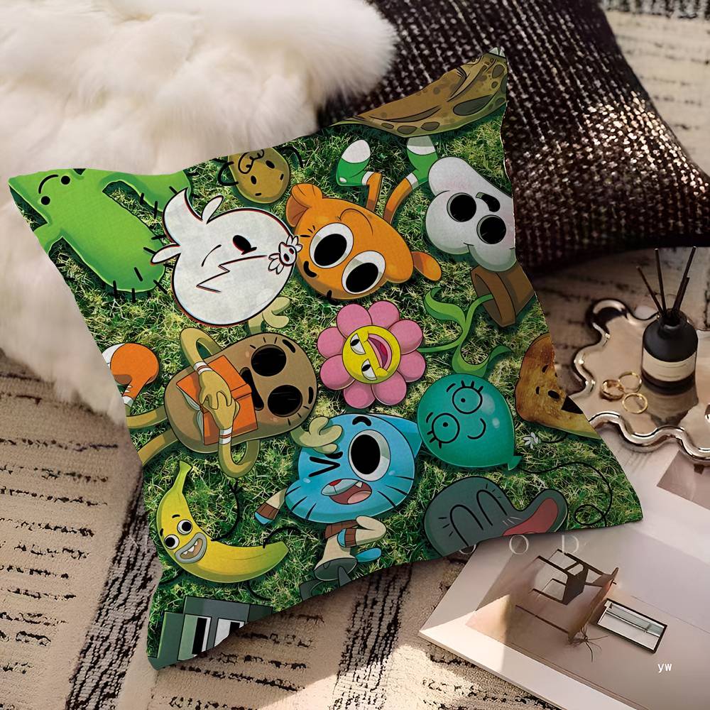 Cute A-Amazing W-World Of G-Gumball Maple Design Cushion Cover Happy Autumn Harvest Decor Holiday Decorati Pillow Cover