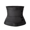 Double Belt Button Closure Neoprene Waist Trainer Sweat Body Shaper For Fitness Workout