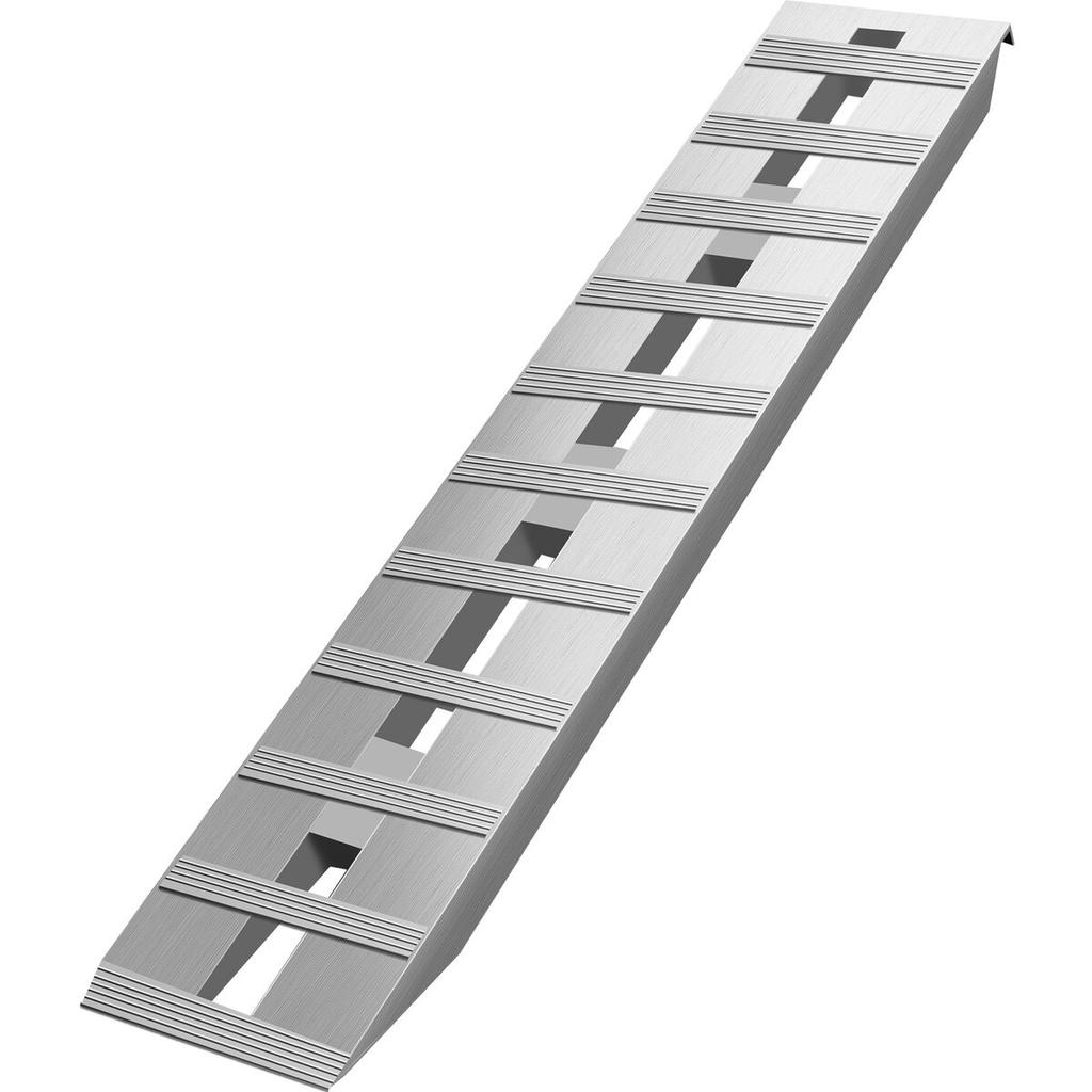 60\'\' X 12\'\' Aluminum Trailer Ramps 6000LBS Total Beavertail Hook End 1 Pair 2 Ramps