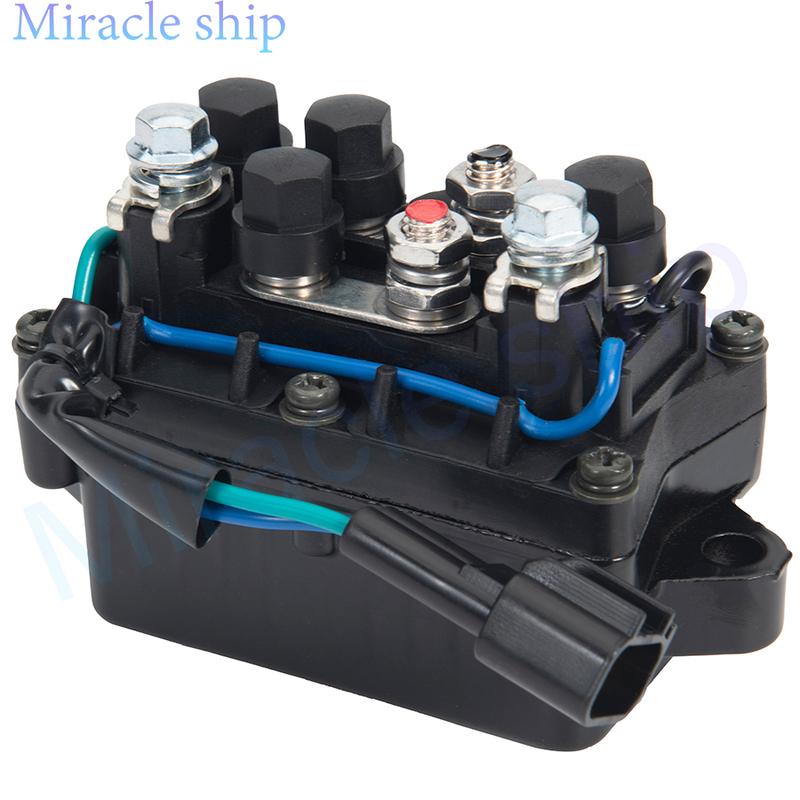 Relay Assy 63P-81950-00-00 Trim Relay for Yamaha Outboard 4 Stroke Engine F150 & 250 40HP 50HP 60HP 75HP 90HP 60V-81950-00-00 63P-81950
