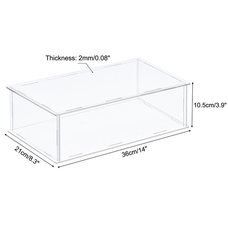 Acrylic Display Case for Collectibles Figures Toys Clear Plastic Box Cube Storage Box Assemble Dustproof Protection Showcase