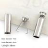 10PCS Adjustable Metal Tail Clip Secure Fastening Cylindrical Straight Tube Bell Cord Locks Adjustable Metal Clips DIY