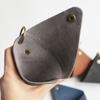 Solid Color Triangle Coin Purse Korean Style Card Storage Bag Simple Small Item Bag  Women