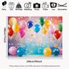 2D Geburtstagsluftballon Wandteppich, Bunte Sterne Party Wandhintergrund zur Dekoration