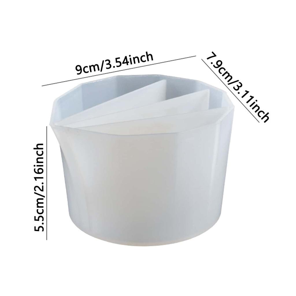 Für ein besseres Leben 1 Stück Transparent DIY Kristallfarbe Tasse Epoxidharz Weiche Silikonform Gemischt Passend Waschbar und Wiederverwendbar