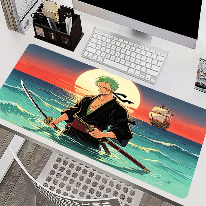 Big Mouse Pad Gamer Carpet Hd Print Oone Ppiece Zoro Anime Extended Desk Mat Pc Computer Gaming Accessories Antifray Mousepad