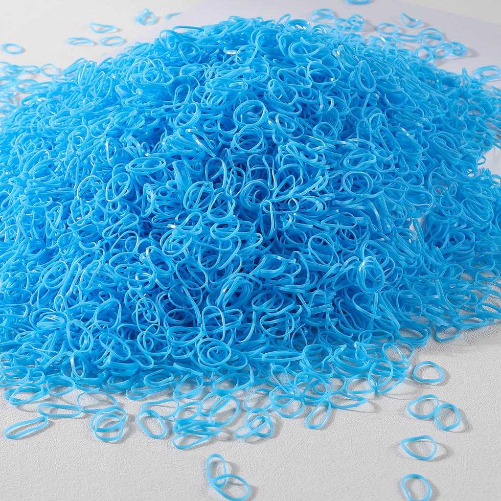 1000/2000Pcs Colorful Small Disposable Hair Bands Scrunchie Girls Elastic Rubber Band Ponytail Holder Hair Accessories Hair Ties