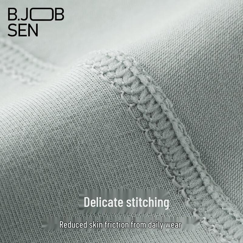 B.JOBSEN Men's 2-Pack Pure Cotton Breathable Boxer Briefs