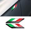 2pcs Italy Flag Limited Edition Racing Sport Decals Italia Flag Emblems AccessoriesBadge Fender Decal Design for Motorcycle Car Truck Bike