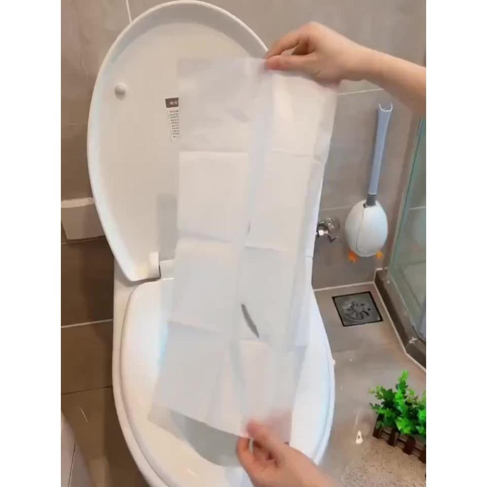 50PCS Disposable Toilet Seat Paper, Travel Portable Toilet Seat Paper, Toilet Paper