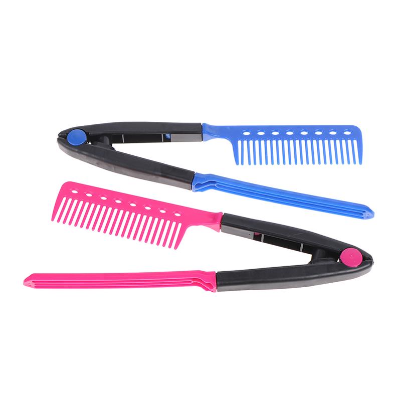 1X Straight Hair Comb Brush Tool For Dry Iron Hair Curl To Straight Hair Shaper