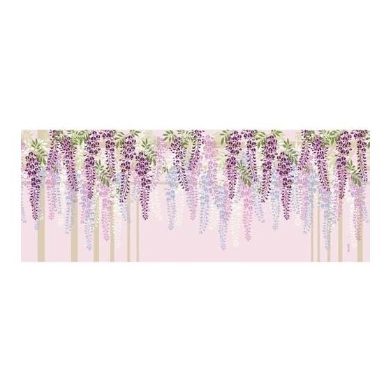 Hamamonyo Tenugui Towel: Colorful Wisteria Trellis