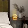 3D Planet LED Nightlight With Stained Glass Design Warm Glows Table Lamp with Stand For Children Bedroom Nursery Decors