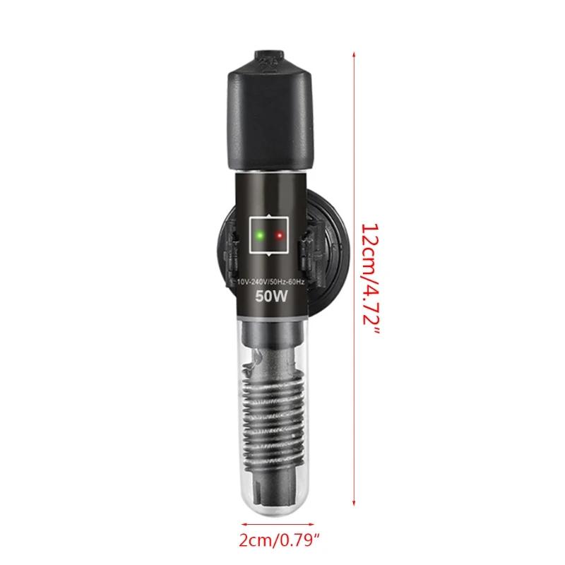 Chauffage 25W Mini Aquarium 50W Chauffage à Température Constante Réservoir Poissons Tortues Vente Directe Auto pour Submersible Tu pour Thermomètre