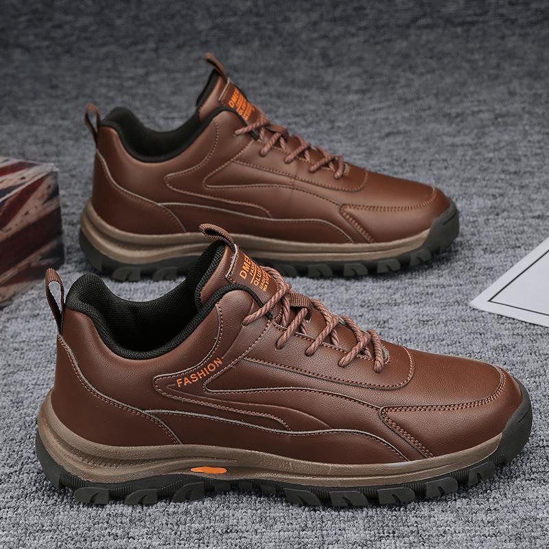 

Men s shoes winter new fashion versatile trend outdoor shoes platform wear-resistant dirt-resistant mountaineering tide shoes sports Martin boots 44