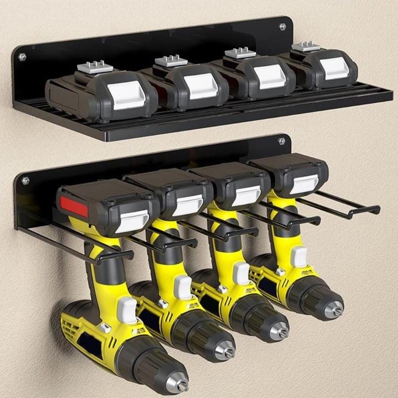 Garagen-Lagerregal für Elektrowerkzeuge Bohrerhalter Schwerlast-Metallregalhalter Praktische Elektrowerkzeug-Organizer