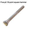 DIY Enthusiast DIY Projects Construction Site Bushing Bit 16Teeth Tip Chisel High Efficiency Square Head Design