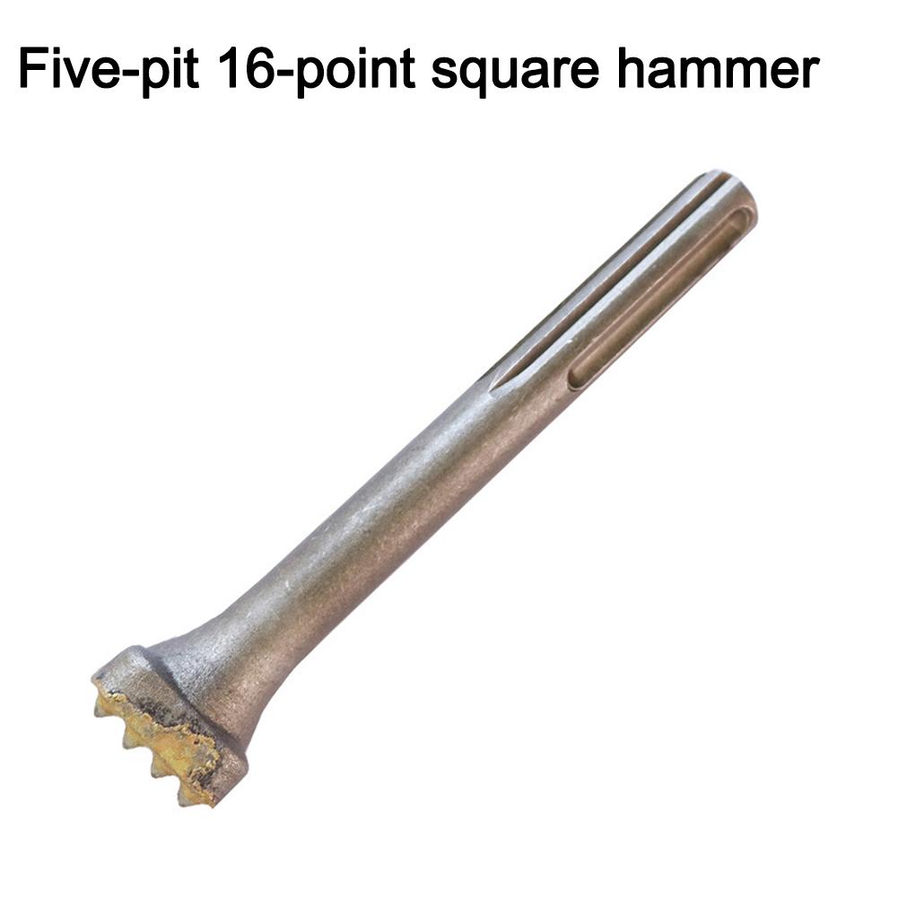 DIY Enthusiast DIY Projects Construction Site Bushing Bit 16Teeth Tip Chisel High Efficiency Square Head Design