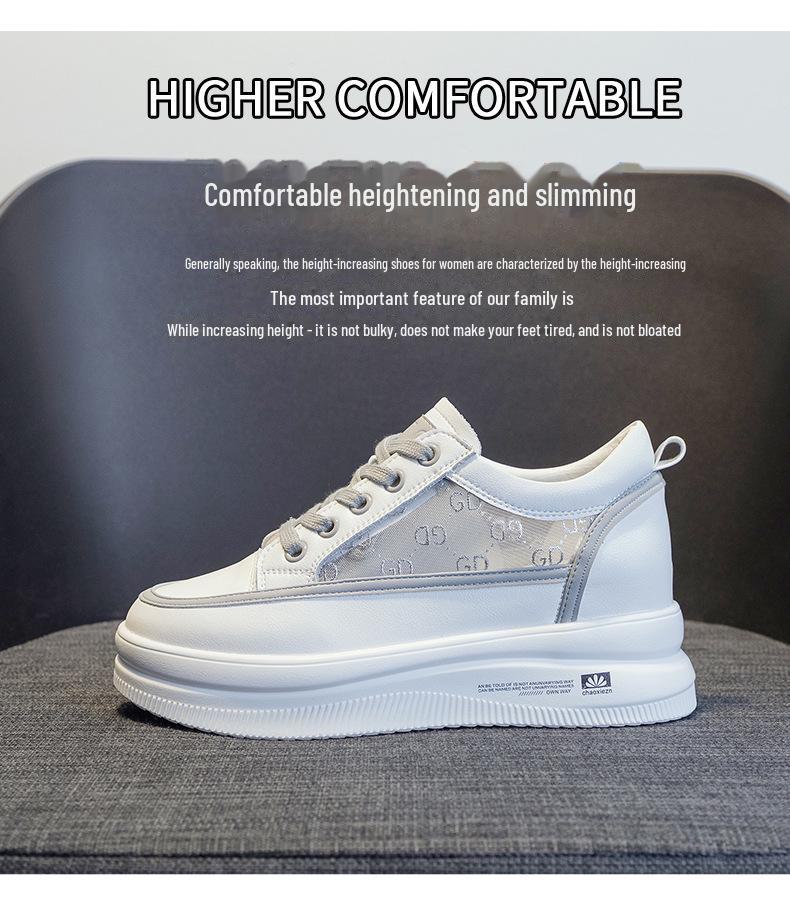 2021 Spring/Summer Women's Trendy Platform Mesh Boots: Height-Enhancing, Breathable, Casual Style