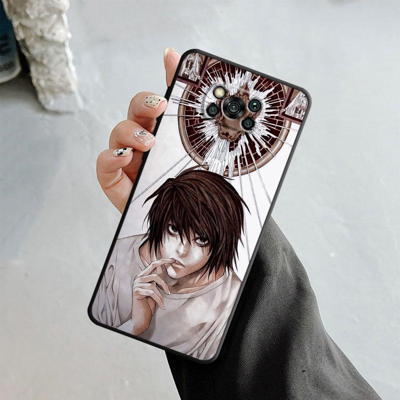 Telefon Fall Für Xiaomi Poco X3 Nfc X4pro M3 C40 Für Mi 12 11 10 10t 8 Note10 Lite 11ultra 11t Pro F1 Anime Death Note L Licht
