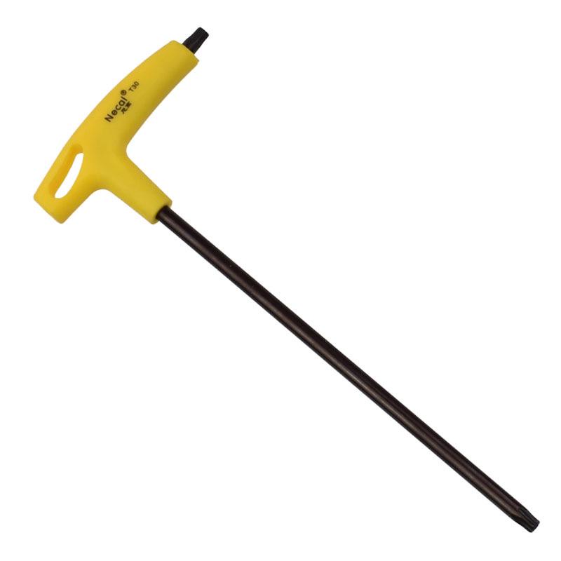 Nigao T-Handle Torx Hex Key with Hole, S2 Material, Metric 6-Point Extended Allen Wrench Screwdriver.