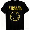 New Nirvana Rock Band Mens 100cotton Tshirt Hiphop Style Mens and Womens Oversized Y2K Tee Casual Loose Outdoor Street