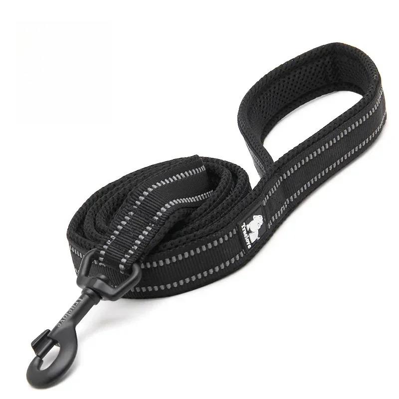 Soft Reflective Nylon Mesh Padded Dog Leash TLL2112 200cm Pet Walking Training Lead for Puppy Dogs Cats 11 Colors