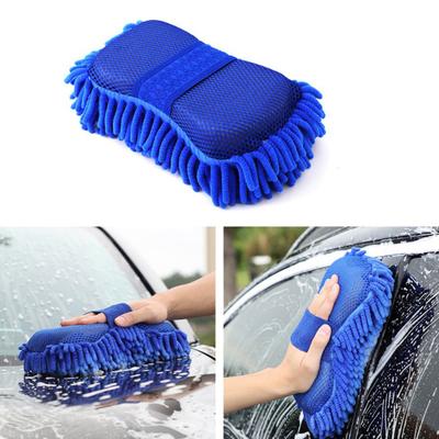 Car Cleaning Glove Microfiber Chenille Soft Coral Sponge Super Absorbent Scratch-Free Multi-Purpose Wash Care Tool for Cars Trucks Boats RVs