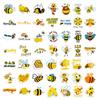 100 Stickers Little Bee Stickers Cartoon Cute Personality Children'S Room Arrangement Bedroom Diy Graffiti Stickers 4