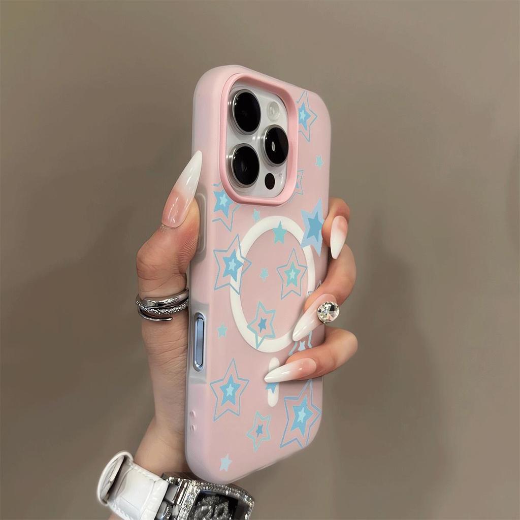 Magnetic Jelly Two-in-One Mobile Phone Case for IPhone 14 Mobile Phone Protective Case Pattern Advanced Cartoon New Frosted Creative