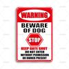 Vintage Metall Blechschild Warnung Vorsicht vor dem Hund Stopp Tor geschlossen halten Metallschilder für Man Cave Bauernhof Garten Haus Wanddekoration Schild