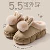 Cotton slippers women's winter bag heel new indoor home warm non-slip thick-soled plush confinement cotton shoes autumn and winter