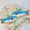 Cute Cartoon Simulated Mackerel Doll Pendant Plush Keychain Ornament Fish Stuffed Doll Key Ring Backpack Bag Decoration Kid Gift