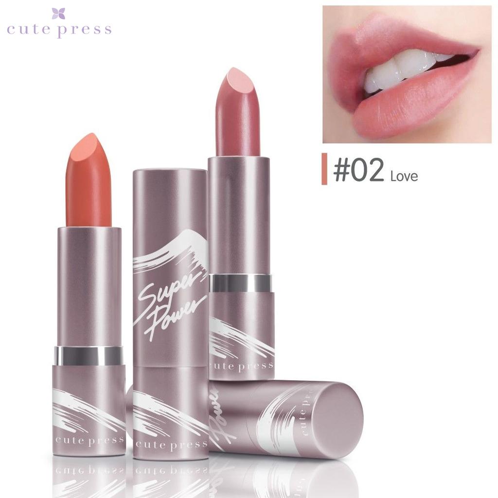 Cute Press Superpower Silky Matte Lipstick 3.7 G - Thai Cosmetic Make Up