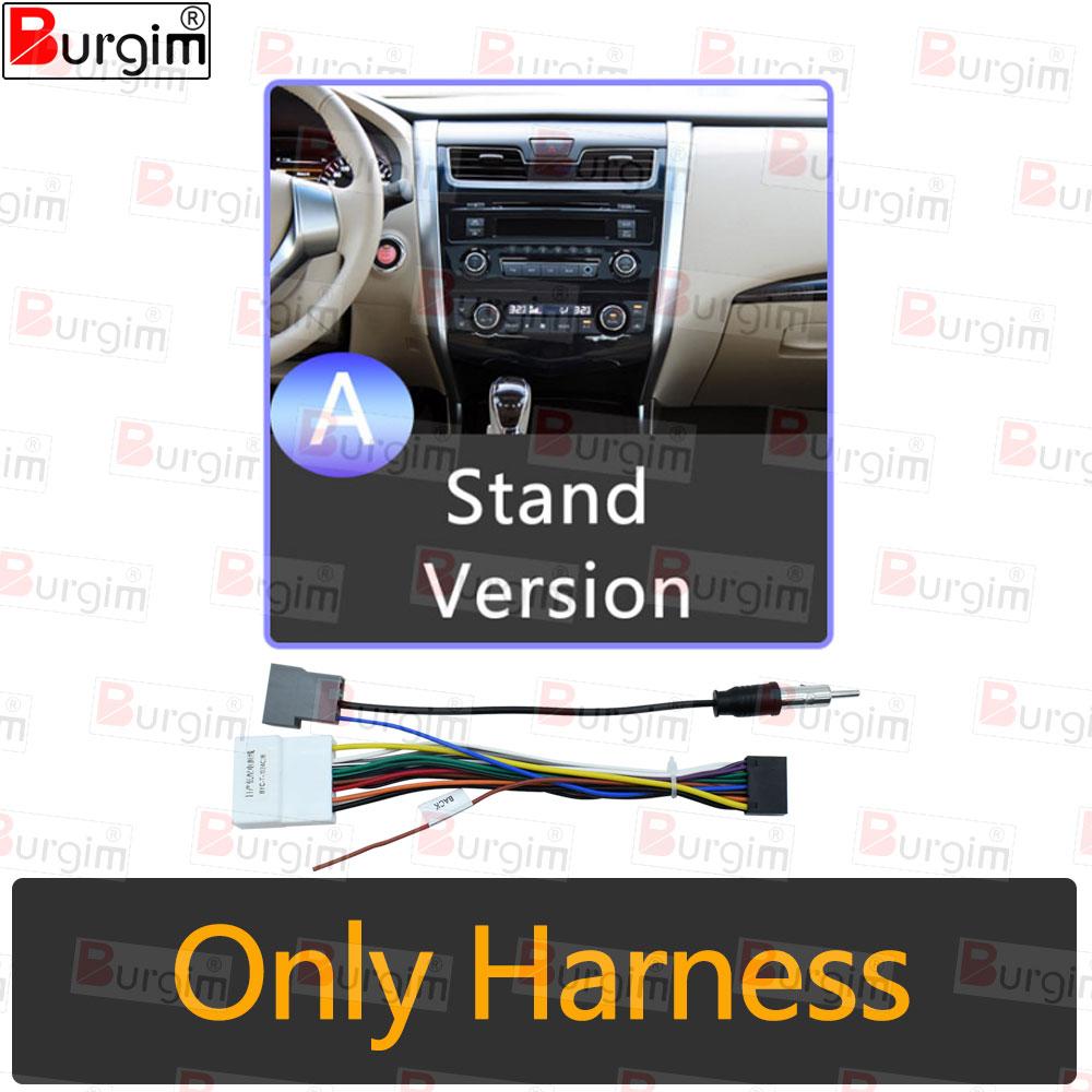 

Car Radio Frame Fascias For Nissan Teana Altima L33 2013- 10 inch 2DIN Stereo Panel Harness Power Cable Adapter Canbus Box Only cable-A