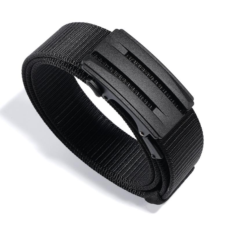 

Ремень для отдыха на природе, новый мужской нейлоновый ремень, регулируемый, простой, с автоматической пряжкой 120cm