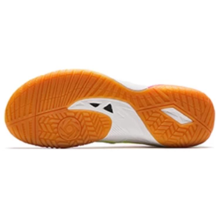 Anta Wing Table Tennis Badminton Shock Absorption Support Wear Resistant Non Slip Low Top Training Shoes Men sneaker White Pink 412510961-5
