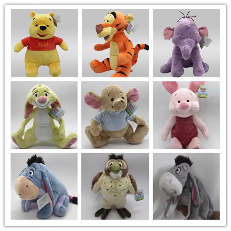 Em Estoque Urso Winnie The Pooh e Tigrão Eeyore Burrinho Leitão Porco Urso Pooh Pelúcia Brinquedos de Presente Menino Menina Presente de Aniversário Boneca