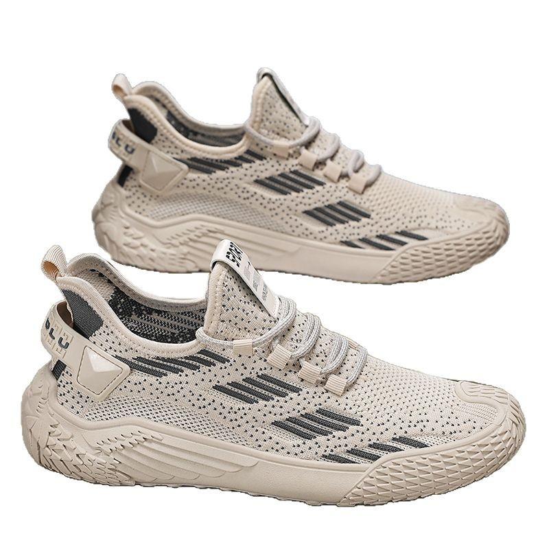 New summer breathable thin mesh fly-woven mesh shoes casual non-slip running sports trendy shoes